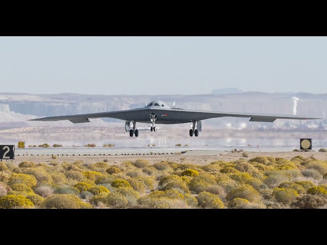 B21 Take Off And Landing Near Edwards Air Force Base