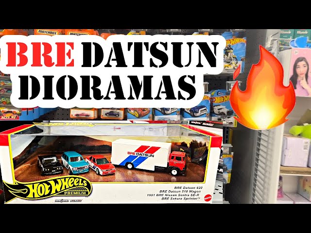 BRE DATSUN DIORAMAS!!! 2024 HOT WHEELS K CASE NEW TOY STORE TOUR JOHNNY LIGHTNING GREENLIGHT JADA