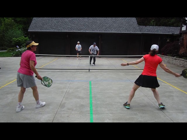 Pickleball - Memorial Day 2020 - Eileen, Jerry, Barbara & Lauren