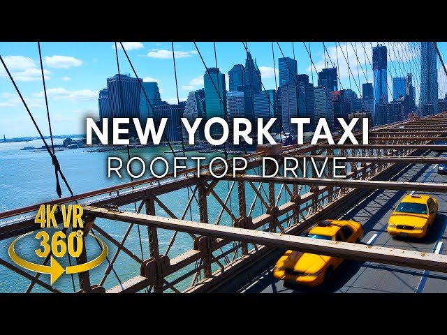 New York Taxi Rooftop Drive on Times Square - 4K 360 VR Video!