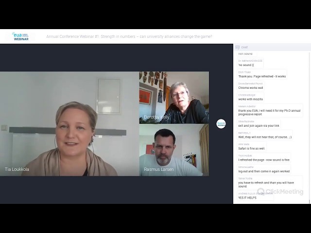 EUA Annual Conference webinar #1: Strength in numbers – can university alliances change the game?