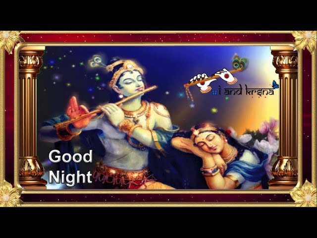 God Krishana Good Night WhatsApp Status