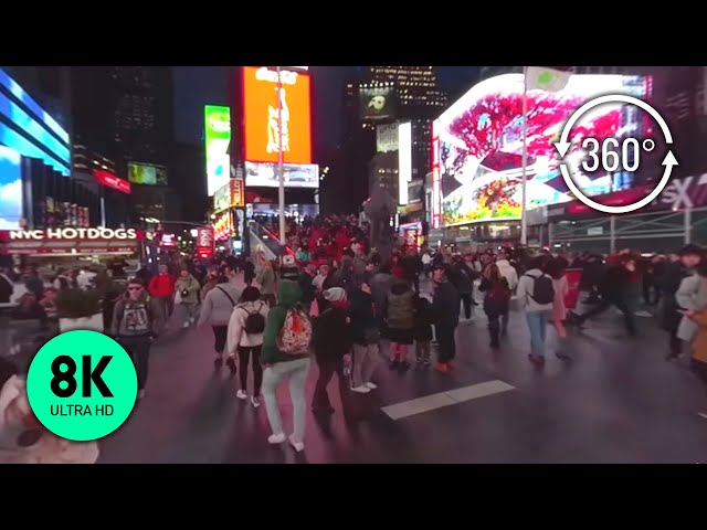 Virtual walk around New York City in 8K 360° VR - Virtual tour with city sounds