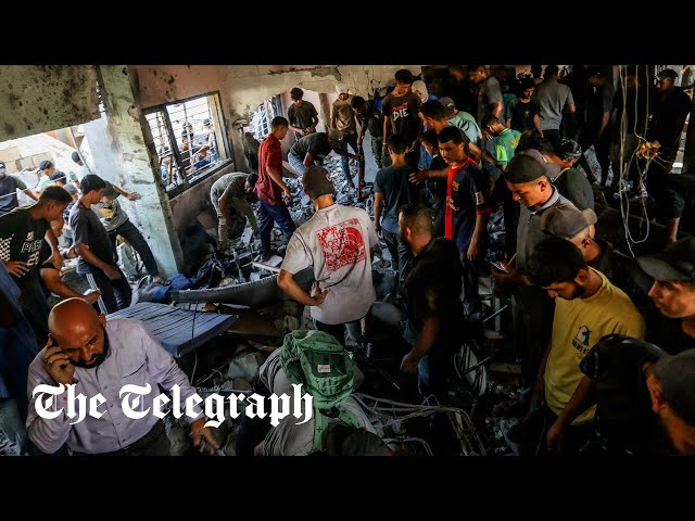 Israeli strike on Gaza school kills dozens