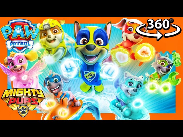 ⚡MIGHTY PUPS⚡ | PAW PATROL | MISSION 6 | Save Adventure Bay | 360° VR