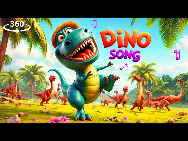 Dino Dance Party - Super Fun Kids Song! Roar and Dance with Dinosaurs! 360º Video