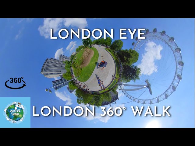 [360° London Walking Tour #8] Tate Modern to London Eye (via Queen's Walk)