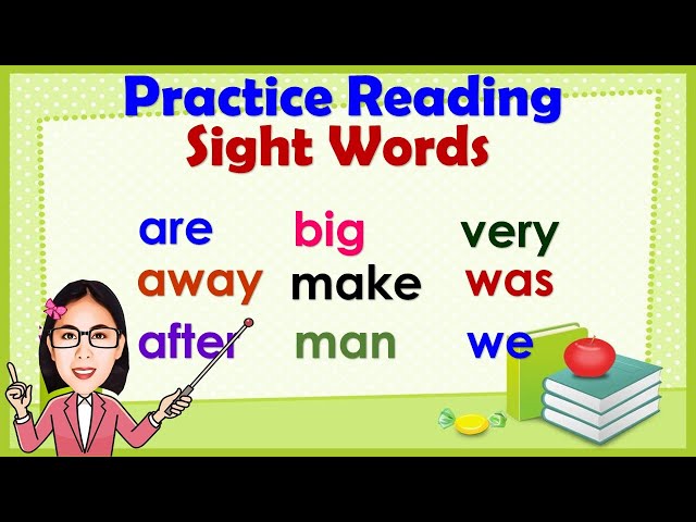 Sight Words || Practice reading sight words || Basic English words || Learn how to read