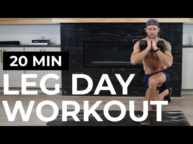 20 MIN LEG WORKOUT | LEG DAY WORKOUT |  LEG DUMBBELL WORKOUT