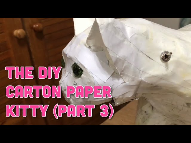 The DIY Carton Paper Kitty (Part 3)