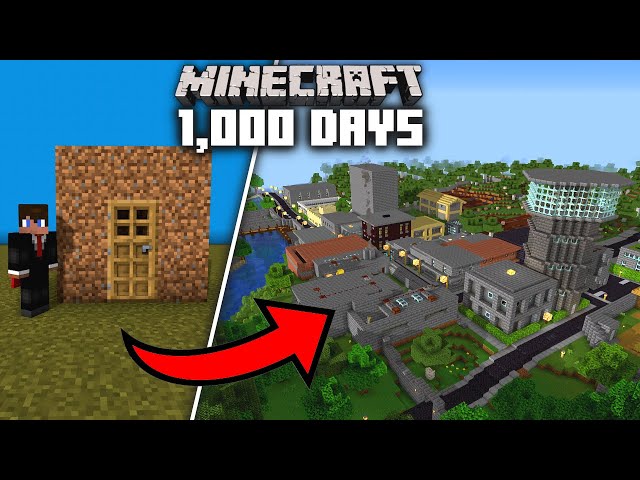 I Survived 1,000 Days in Minecraft Survival