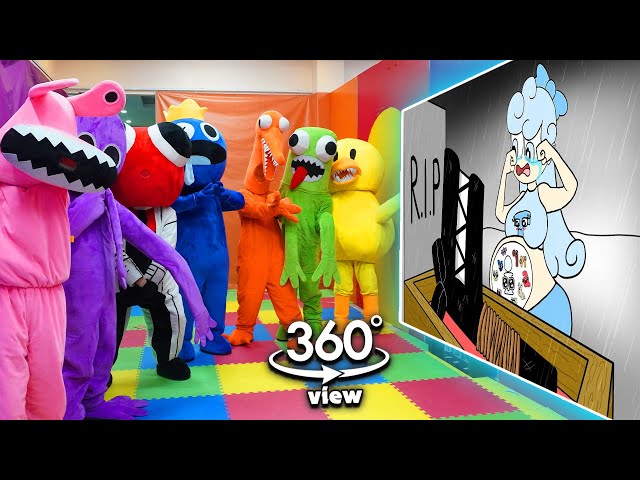 Rainbow Friends 360° - CINEMA HALL |Alphabet Lore But It's Reverse (Z - A) | Alphabet Lore Transform