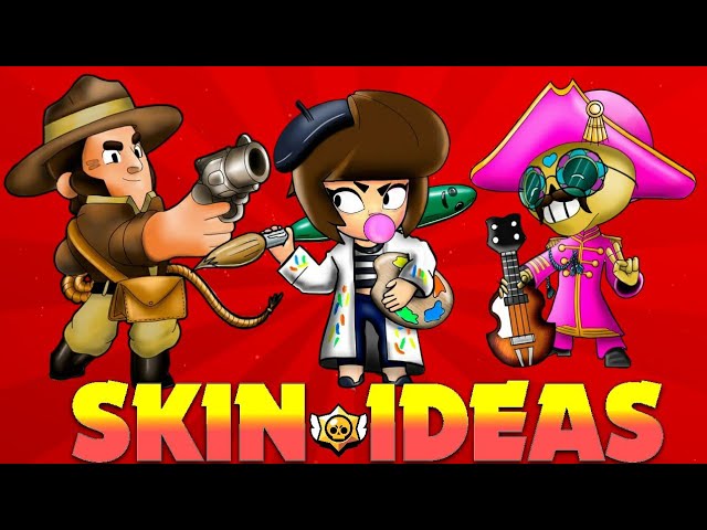 TOP 10 NEW SKINS! | Brawl Stars skin ideas episode 12