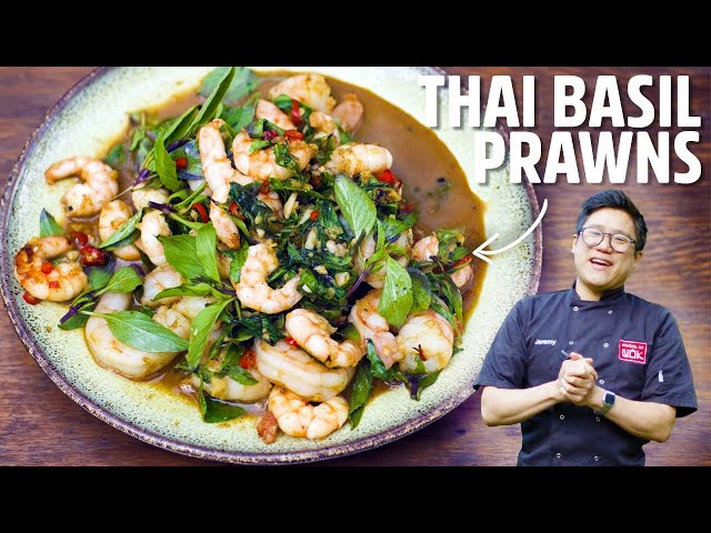 Super Quick & Easy Thai Basil Prawn Stir-Fry!