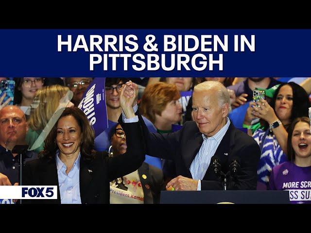 VP Kamala Harris and President Joe Biden campaign in Pittsburgh