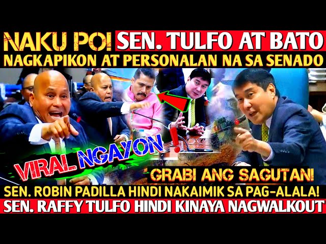 Hala! Sen. Bato at Raffy Tulfo grabi sagutan,nagkapikunan,sen. Padilla grabi reaksyon!