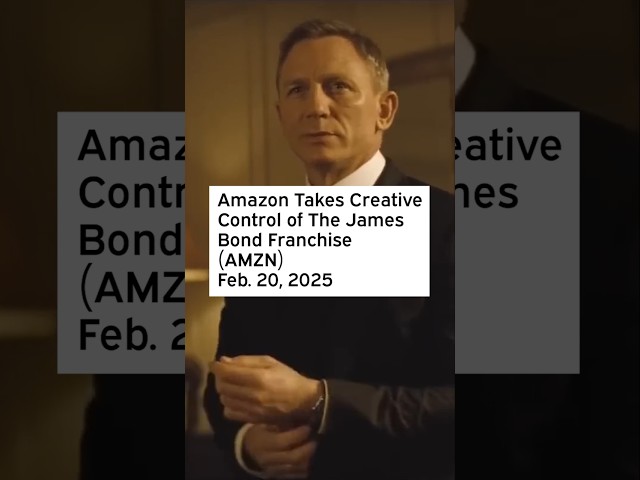 Amazon Takes Creative Control of The James Bond Franchise #AMZN #AMZNStock #AMZNNews #AMZNStockNews