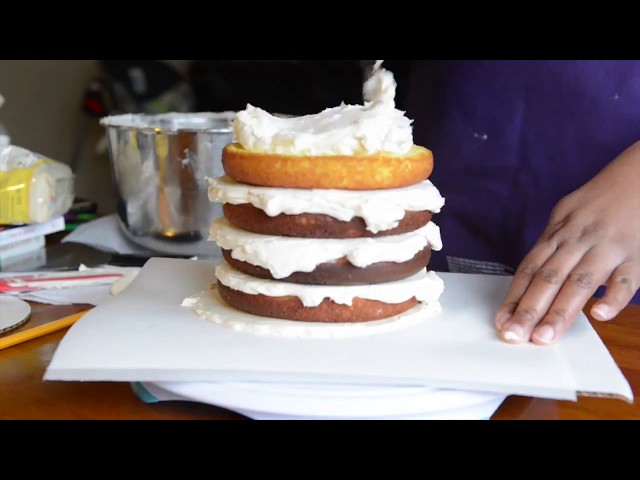 Icing a Cake Upside Down