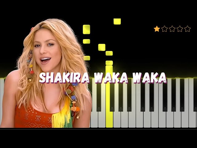 Waka Waka (This Time for Africa) by Shakira | Easy Piano Tutorial