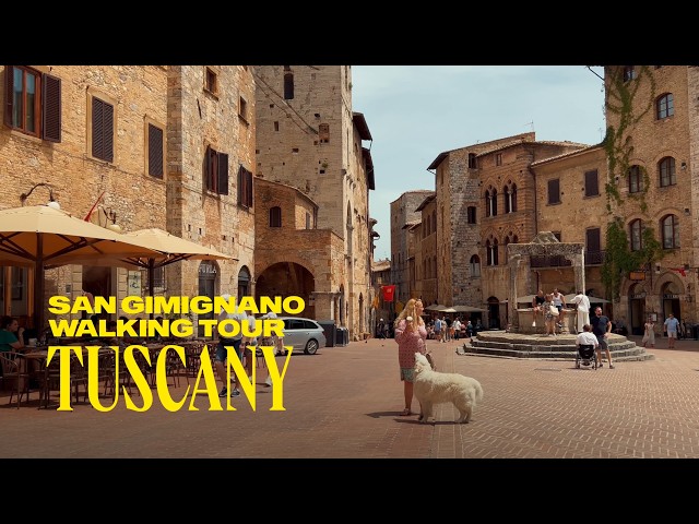 San Gimignano Tuscany, Italy Walking Tour 4K