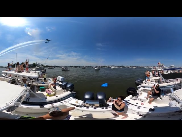 Full 360 of the Blue Angels from the water May 2024