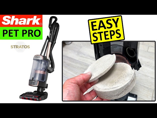 How to clean Shark Stratos Pet Pro Filters & Shark Stratos Vacuum HEPA Filter Cleaning