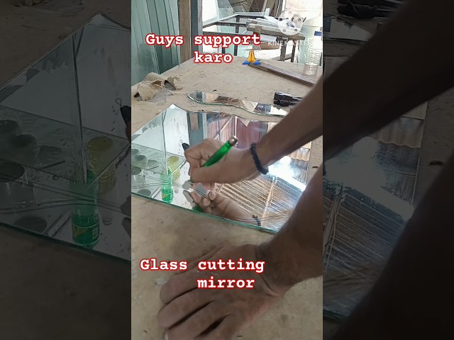 Glass cutting mirrors #trendingshorts #viralshort #shorts  #@sibagowala352