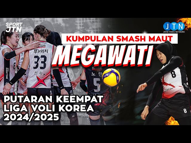 Putaran #4 MEGAWATI VS SEMUA‼️ Kompilasi Smash Maut Megawati Liga Voli Korea 2024/2025