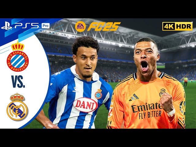 RCD Espanyol vs Real Mad | La Liga 24/25 | FC 25 | PS5 PRO [4K60]