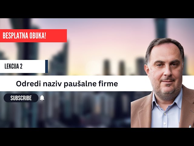 Paušalac Kako otvoriti paušalnu radnju besplatna obuka! Lekcija 2 #paušalac #preduzetnik #biznis