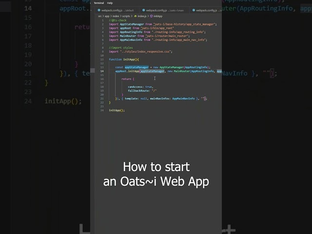 How to Start an Oats~i Web App #coding #javascript #webdevelopment #programming #webframework