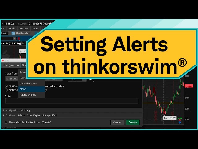 Creating Alerts on thinkorswim® desktop