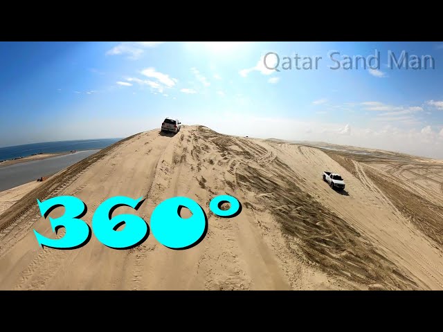 360Degree  Nissa Xterra Toyota Land Cruiser in the Qatar Desert Sealine Beach Inland Sea