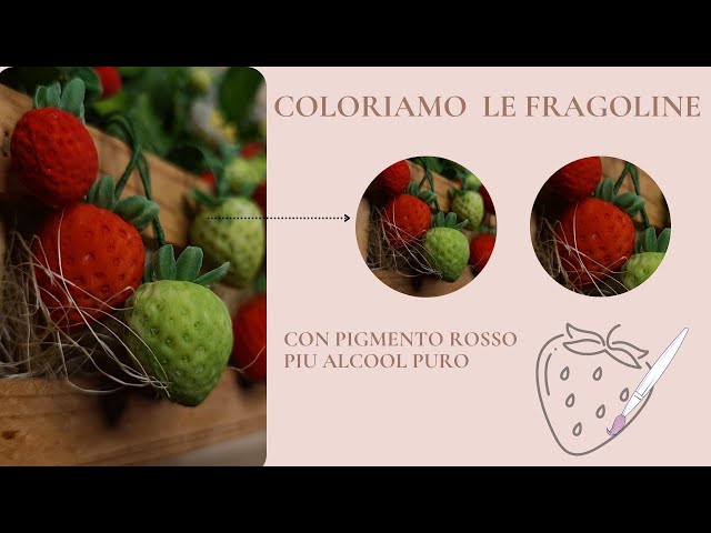 Tutorial fragole in porcellana fredda