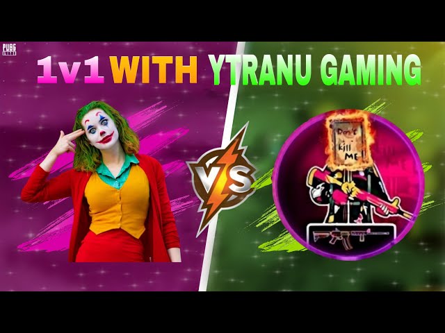 1v1 WITH YTRANU GAMING 🥵 JOKER OP 2.0 PUBG MOBILE LITE |MONTAGE ONEPLUS,9R,9,8T,7T,5T,7,8,10,10PRO,