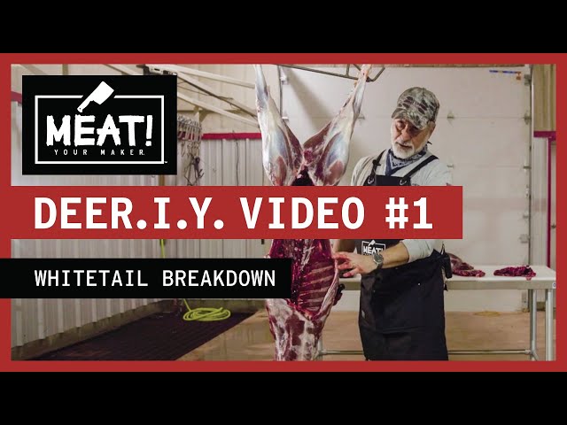 How To Butcher a Whitetail Deer | Professional Chef Breakdown | DEER.I.Y.