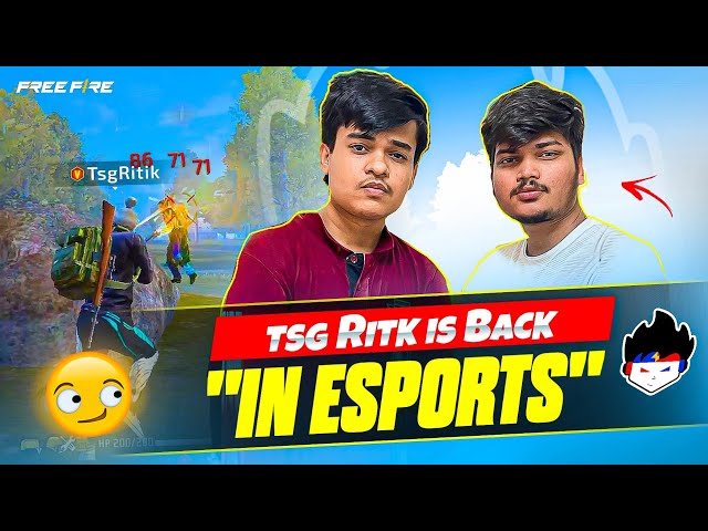 Free Fire : Tsg Ritik Is Back In Esports 😈  - Legend x Ritik ♥️  || Tournament Highlights Must Watch