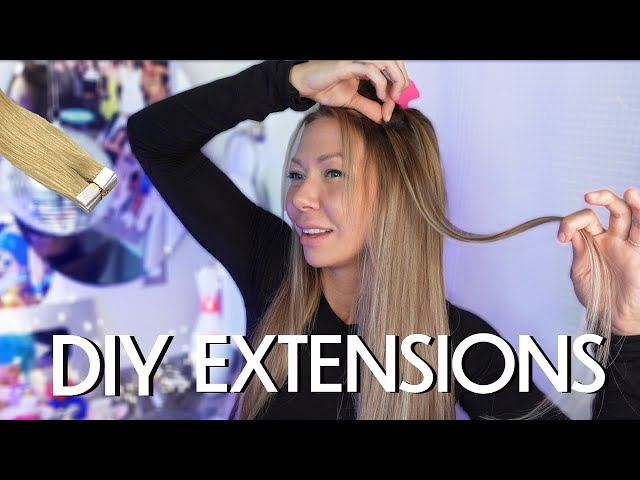 how to: tape in extensions on yourself (beginner friendly)