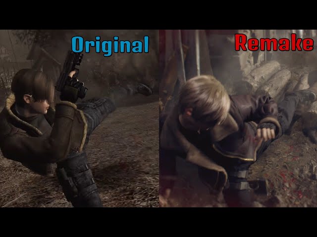 Resident Evil 4 Melee Comparison ( Original vs Remake)