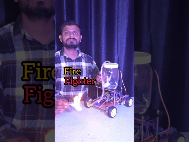 New Science Project, Fire Fighter #shorts #science #technology #trending #experiment