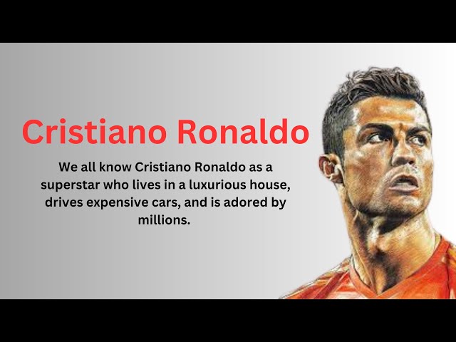 Learn English Through Story  || Cristiano Ronaldo's Story ||Graded Reader || Listening Practice ✅