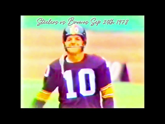 "The Steel Curtains Dominance vs The Browns, Flea-Flicker Magic,  All In a Gritty Game" 9.24.78