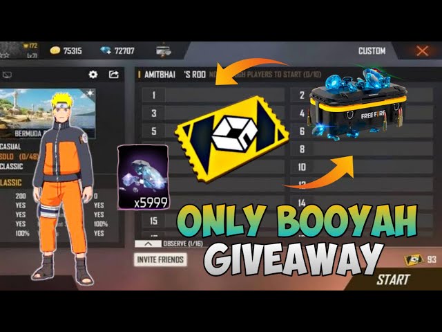 FREE FIRE LIVE CUSTOM ROOM GIVEAWAY| FF LIVE TEAM CODE GIVEAWAY | FF LIVE GIVEAWAY DJ ALOK |FF LIVE