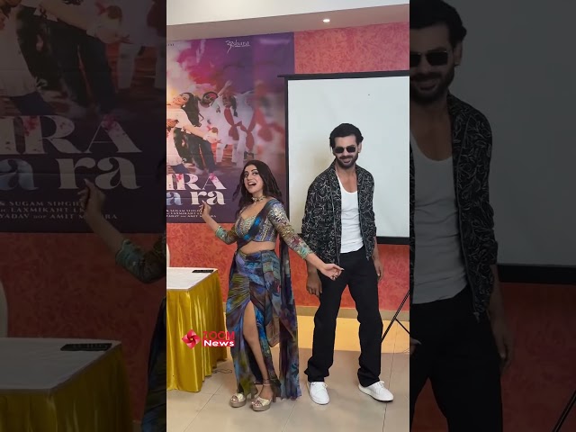 Akshara Singh dance with Vishal Aditya Singh Promote Their Holi Song Jogira Saara Raa