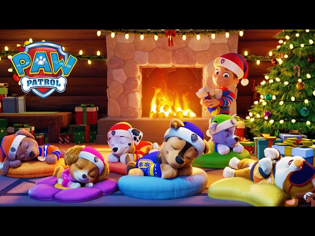 Toasty Tails: A PAW Patrol Holiday Fireplace 🔥🪵 | 24-Hour Fireplace for Kids #holiday #fireplace