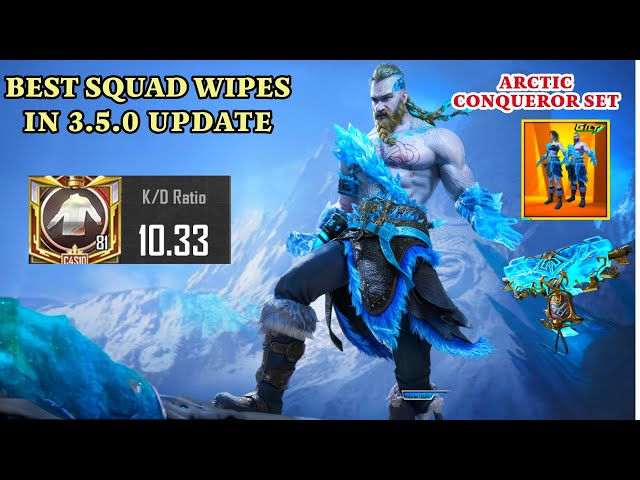 TOP 10 CLUTCHES IN THIS NEW UPDATE 3.5.0!🔥ARCTIC CONQUEROR ULTIMATE OUTFITS😍