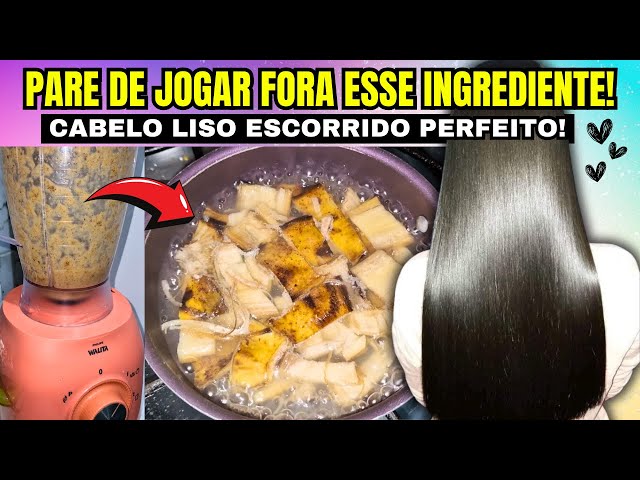 ISSO ALISA MESMO! Muito Forte! Não Jogue Esse Ingrediente Fora! Progressiva Potente Sem Química!