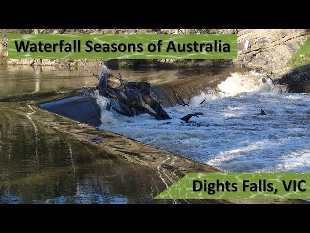 Dights Falls on the Yarra River in Melbourne, Victoria during Spring