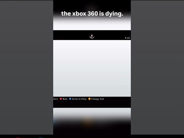 The Xbox 360 is dying. #xbox #xbox360 #xboxlive