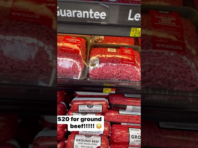 Ground beef is expensive! #groundbeef #walmart